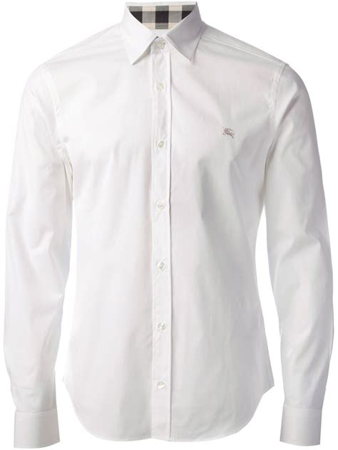 burberry white shirts men|burberry men's shirts clearance.